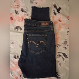 Levi's Denim Leggings Dark Blue Skinny Size 13 Women's